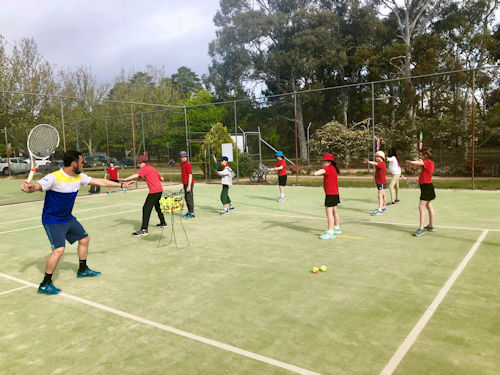 Tennis lesson